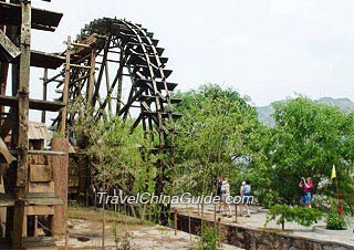 A large waterwheel